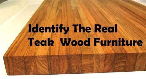 Find the original shade of a teak furniture